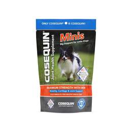 Cosequin Minis Joint Supplement for Small Dogs, Max Strength w/MSM plus Omega-3's, 45 Soft Chews