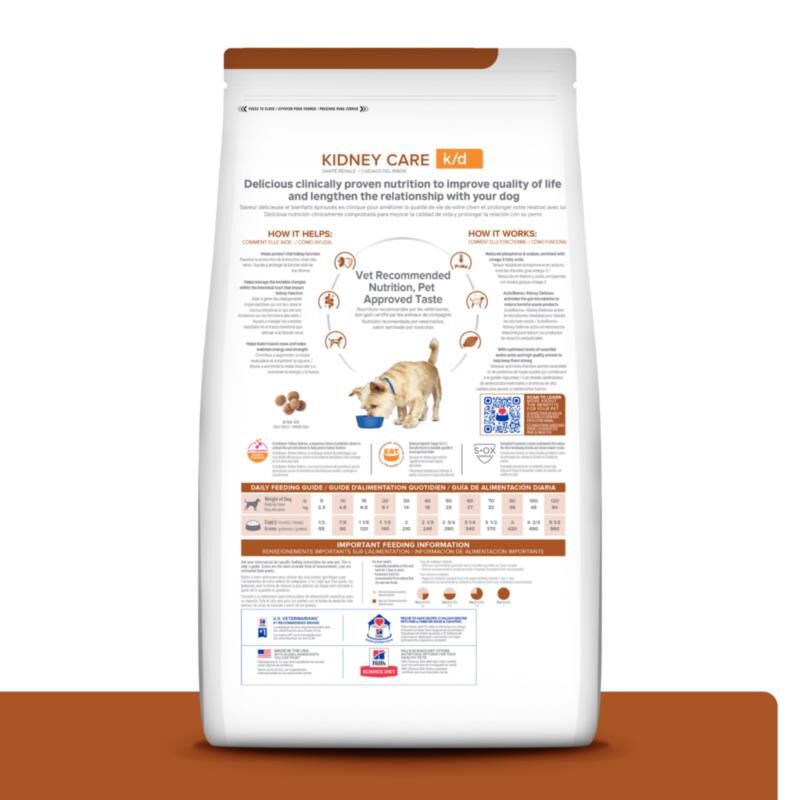 Hill's Prescription Diet k/d Kidney Care with Chicken Dry Dog Food, 27.5 lbs