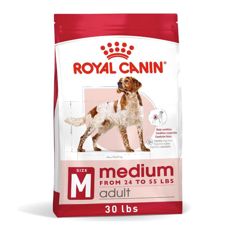 Royal Canin Size Health Nutrition Medium Adult Dry Dog Food, 30 lb bag