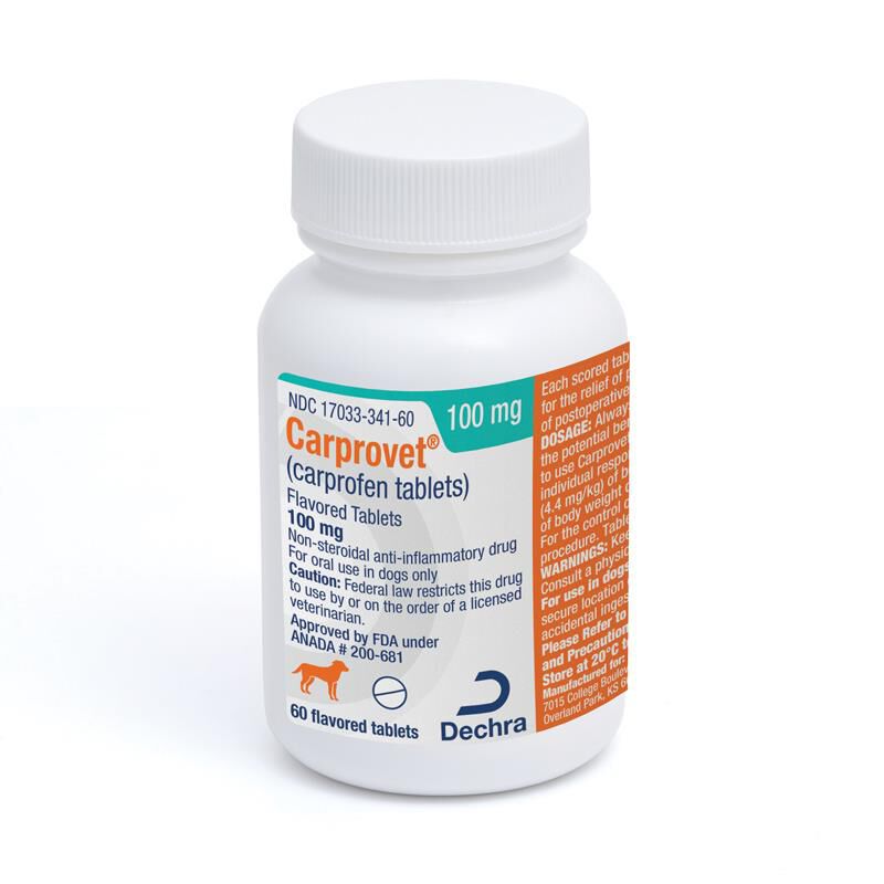 Carprovet (Carprofen) Flavored Tablets 100 mg, 60 Ct.