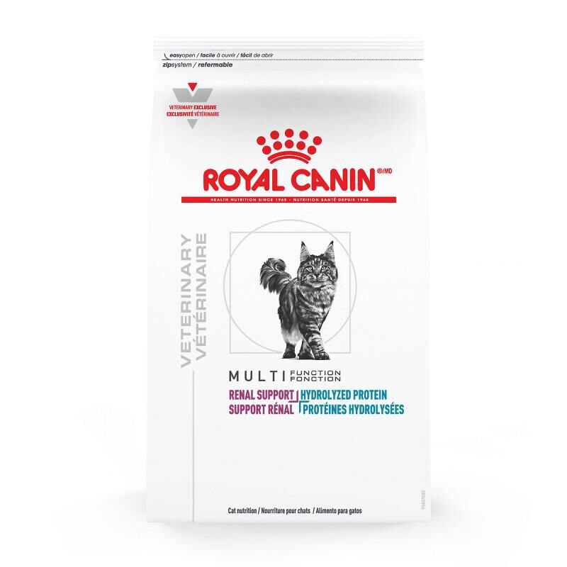 Royal Canin Veterinary Diet Adult Multifunction Renal Support + Hydrolyzed Protein Dry Cat Food, 6.6 lb bag