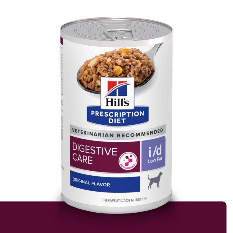 Hill's Prescription Diet i/d Low Fat Digestive Care Chicken Flavor Canned Dog Food, 12 x 13 oz cans