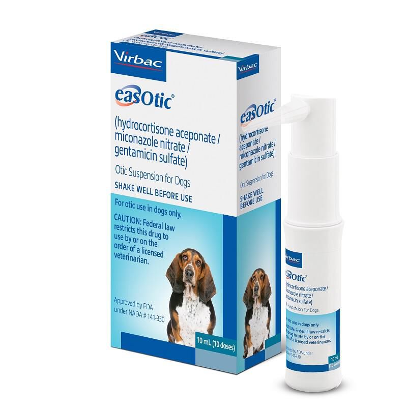 Virbac EasOtic Ear Suspension for Dogs 10 mL Allivet