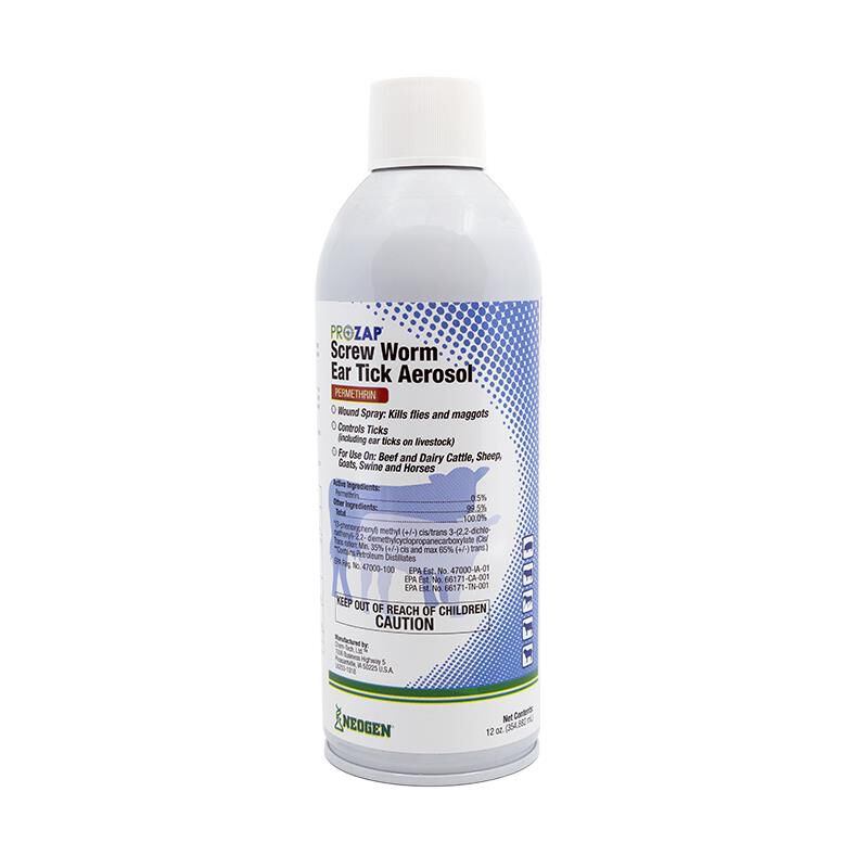 Prozap Screw Worm Ear Tick Aerosol, 12 oz