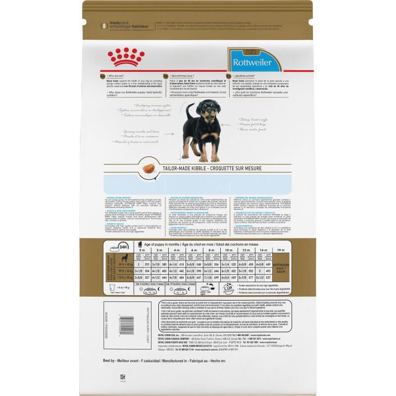 Royal Canin Breed Health Nutrition Rottweiler Puppy Dry Dog Food, 30 lb bag