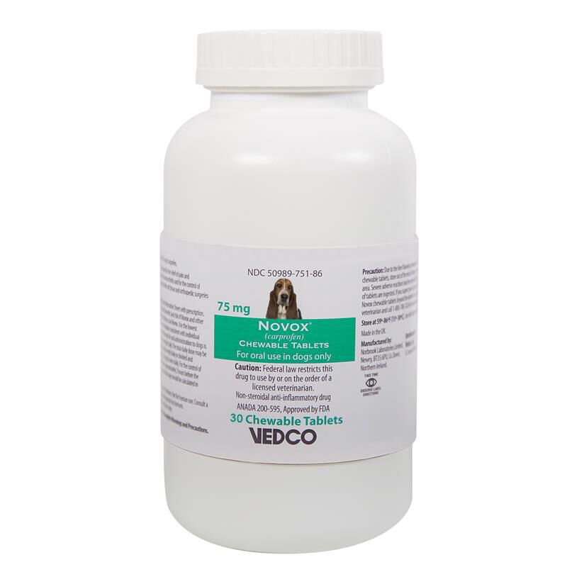 Novox Chewable Tablets, 75 mg 30 Ct.