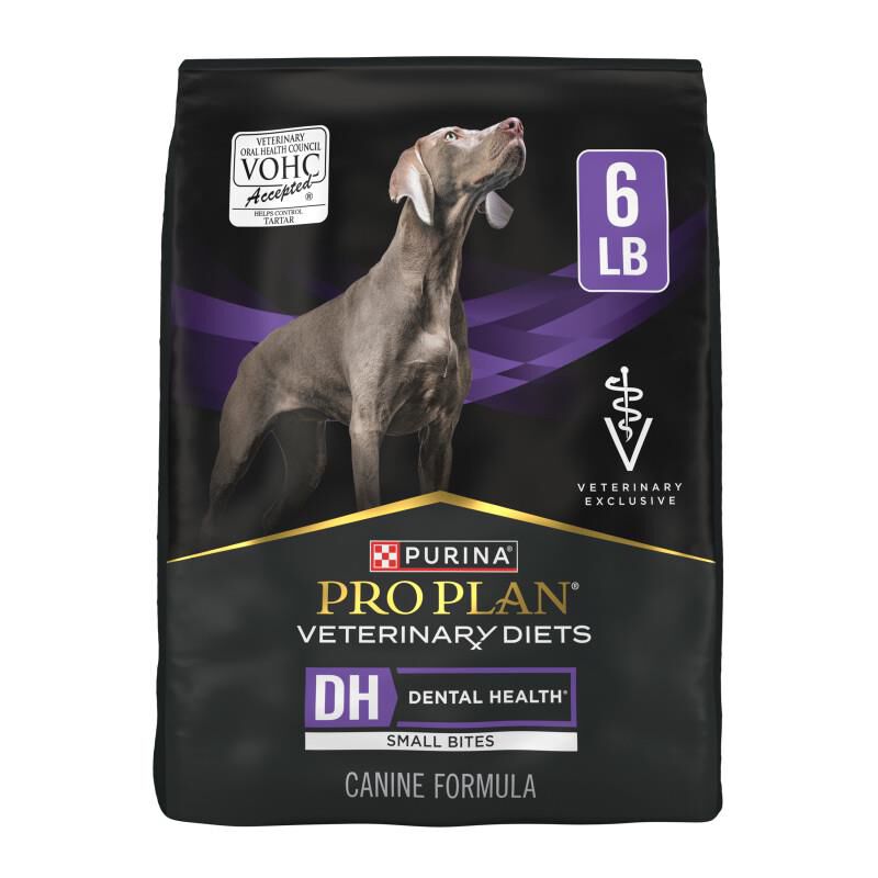 Purina Pro Plan Veterinary Diets DH Dental Health Formula Adult Dog Food Small Bites, 6 lbs