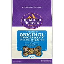 Old Mother Hubbard Classic Original Assortment Mini Oven Baked Dog Biscuits, 3.8 lbs