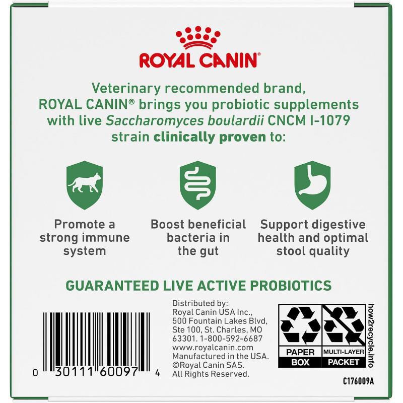 Royal Canin Probiotics Digestive & Immune Health Powder Supplement for Cats, 30 x 1 gm packets