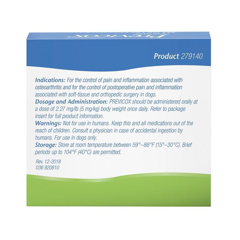 Previcox Chewable Tablets for Dogs 227 mg, 60 Ct.