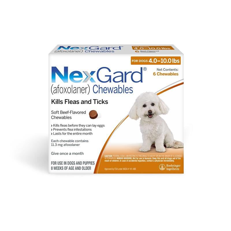 Nexgard for Dogs 4 - 10.0 lbs, 6 Month Supply