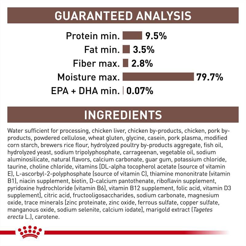 Royal Canin Veterinary Diet Gastrointestinal Kitten Ultra Soft Mousse in Sauce Canned Food, 24 x 5.1 oz cans