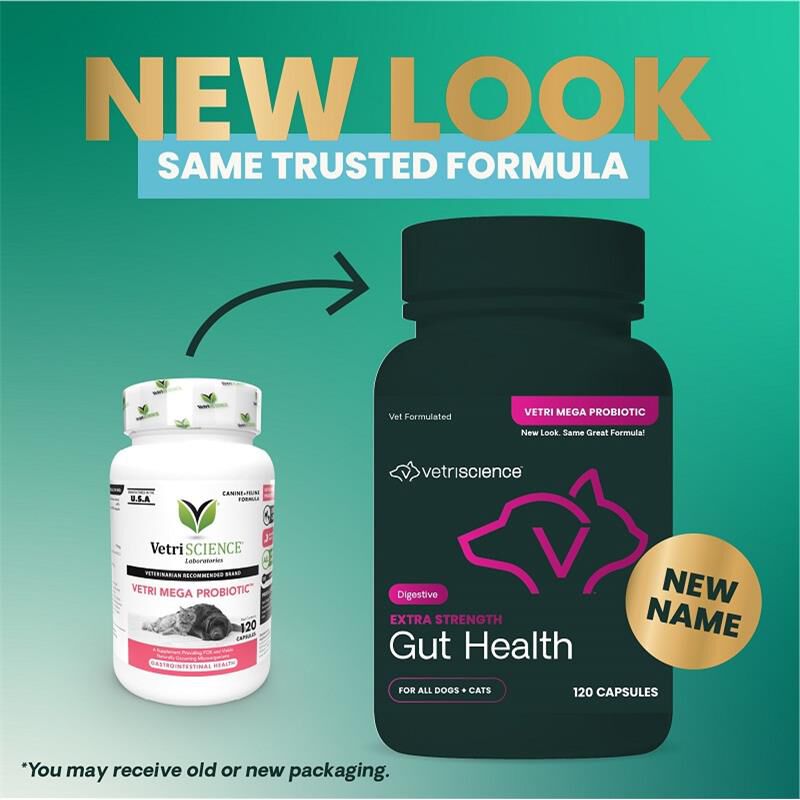 VetriScience Vetri Mega Probiotic 120 Capsules for dogs and cats