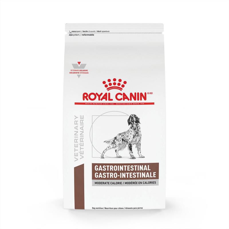 Royal Canin Veterinary Diet Adult Gastrointestinal Moderate Calorie Dry Dog Food, 22 lb bag