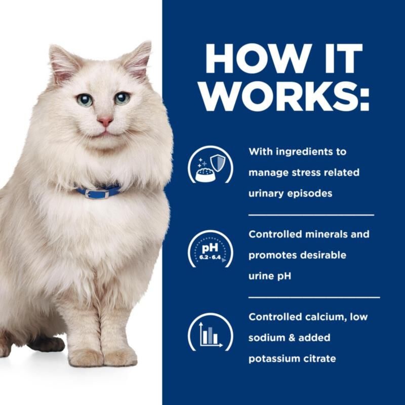 Hill's Prescription Diet c/d Multicare Stress Urinary Care Vegetable & Tuna Stew Wet Cat Food, 24 x 2.9 oz cans