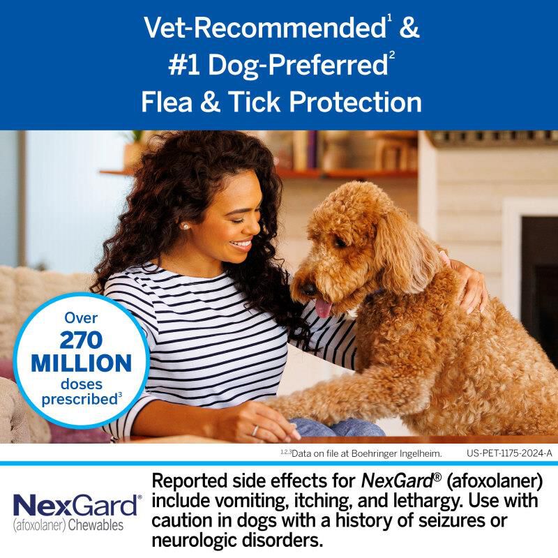 NexGard Chewable for Dogs 4-10 lbs, 3 Month Supply