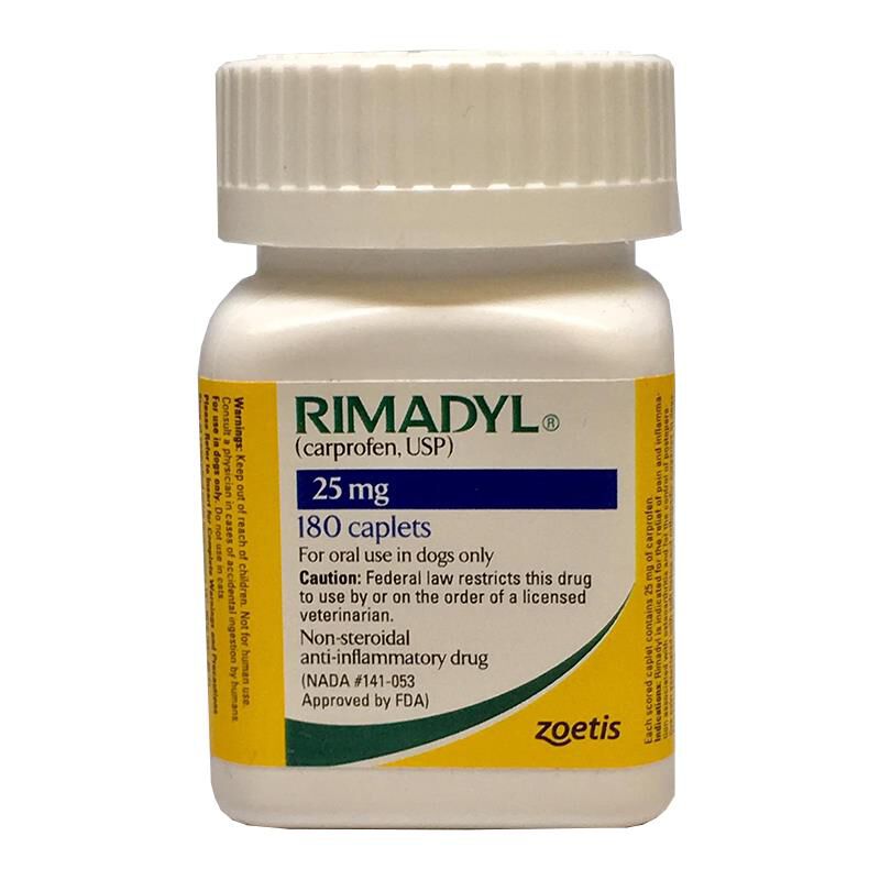 Rimadyl Caplets 25 mg 180 Ct.