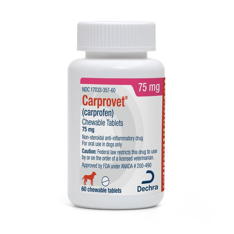 Carprovet (Carprofen) Chewable Tablets, 75 mg 60 Ct.