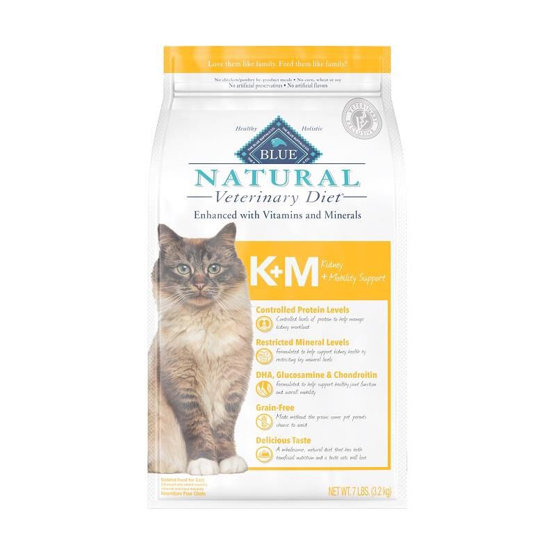 Blue Buffalo Natural Veterinary Diet K+M Kidney Mobility Support
