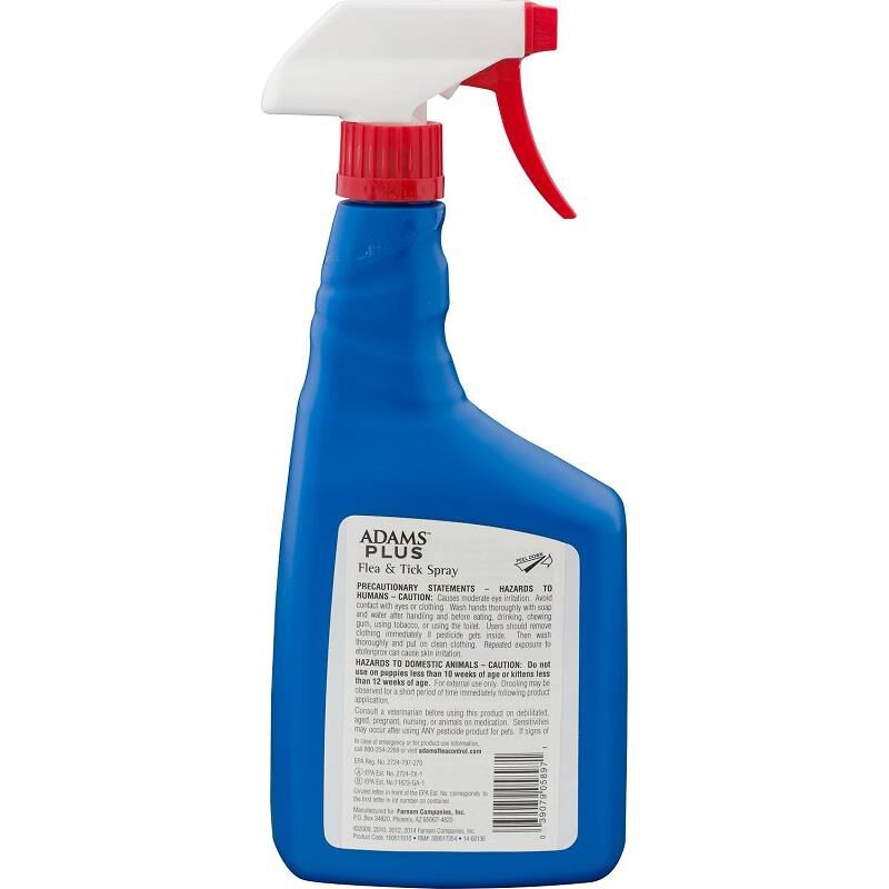 Adams Plus Flea and Tick Spray, 32 oz