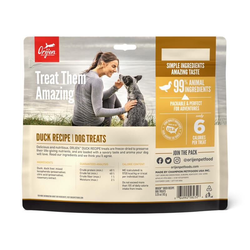 Orijen Free-Run Duck Freeze-Dried Dog Treats, 3.25 oz