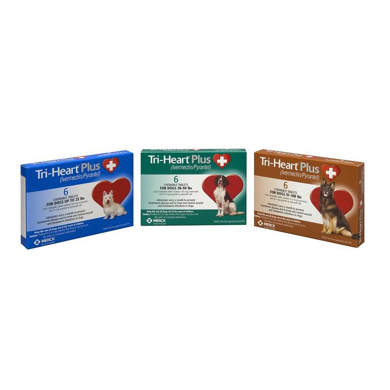 Tri Heart Plus Chewable Tablets For Dogs Allivet