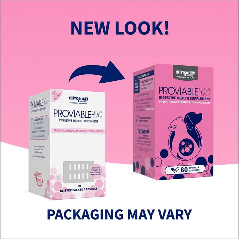 Proviable-DC  for dogs and cats 80 Capsules