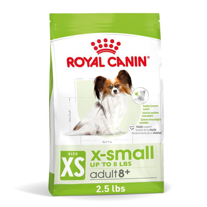 Royal Canin Size Health Nutrition X-Small Adult 8+ Dry Dog Food, 2.5 lb bag