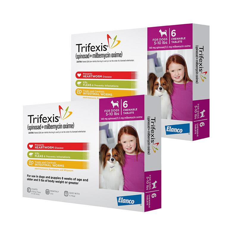 Trifexis for Dogs 5-10 lbs 12 Month Supply Pink