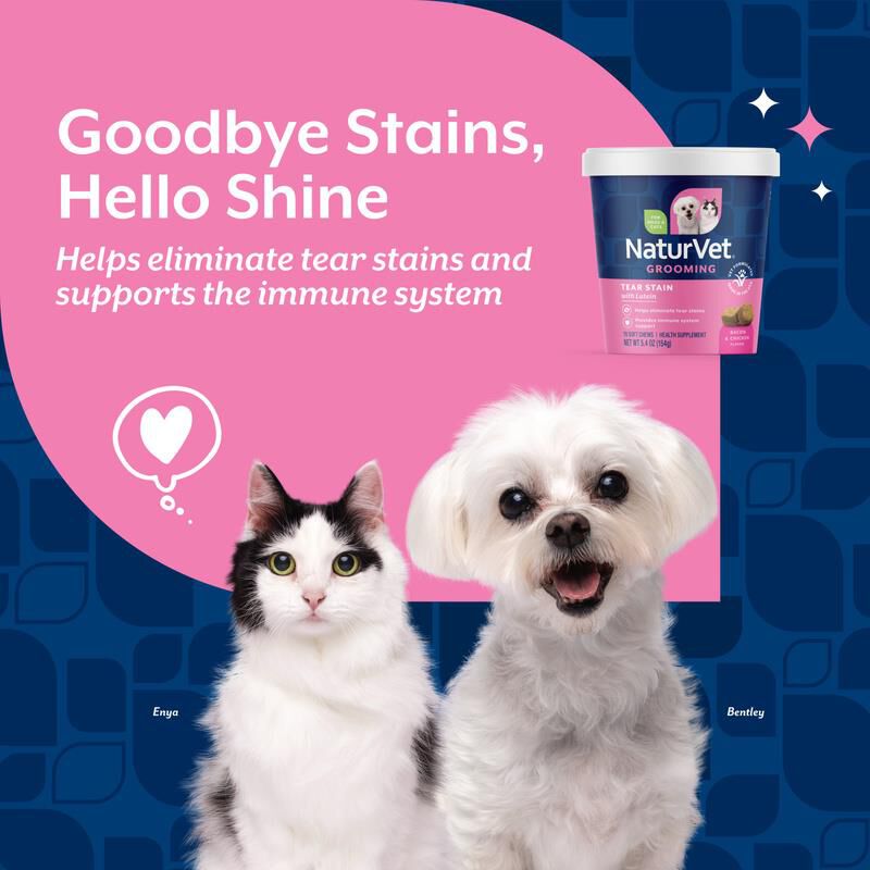 NaturVet Tear Stain Plus Lutein 70 Soft Chews