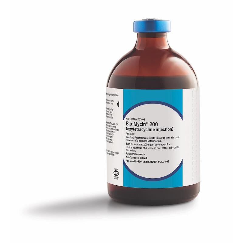 Bio-Mycin 200 (oxytetracycline) Antibiotic for Livestock 100ml