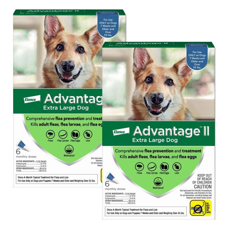 Advantage II for Dogs Over 55 lbs Blue 12 Month