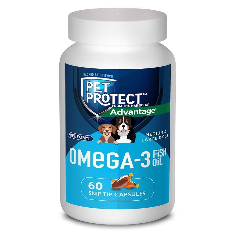 Pet Protect Omega-3 Free Form Snip Tips for Medium and Large Dogs, 60 Ct.
