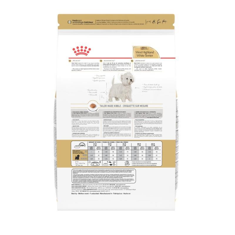 Royal Canin Breed Health Nutrition West Highland White Terrier Adult Dry Dog Food, 10 lb bag