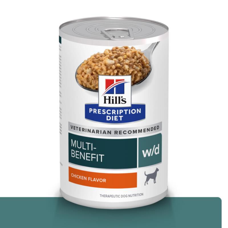 Hill's Prescription Diet w/d Multi-Benefit Digestive/Weight/Glucose/Urinary Management with Chicken Canned Dog Food, 12 x 13 oz cans