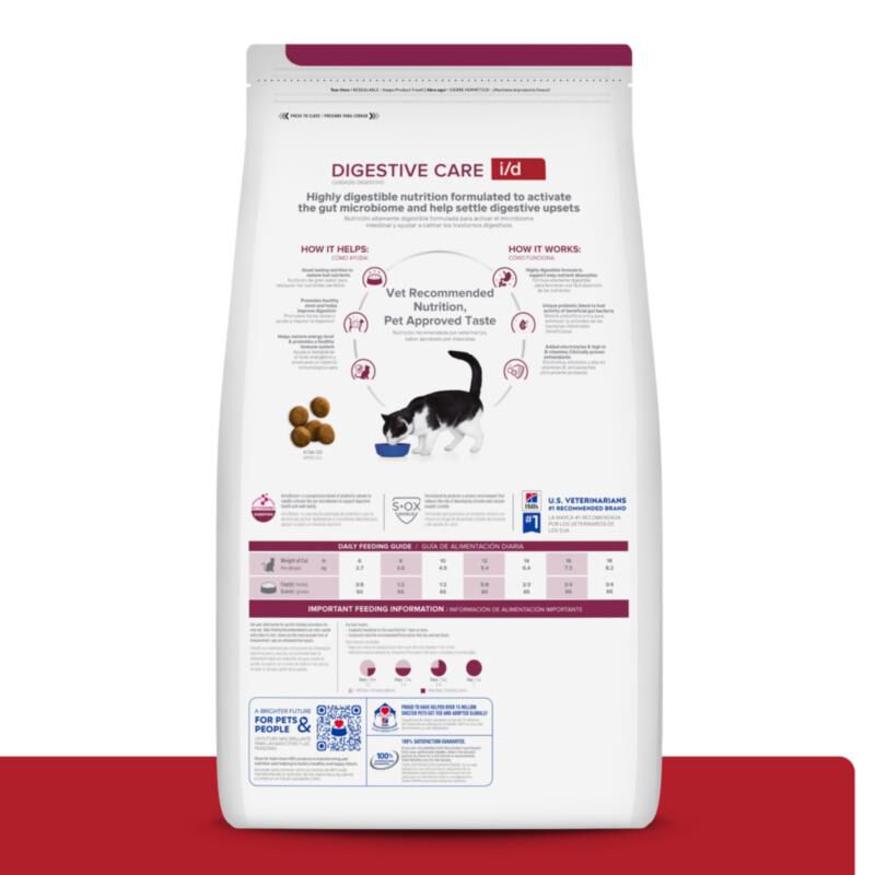 Hill's Prescription Diet i/d Digestive Care Chicken Flavor Dry Cat Food, 8.5 lb bag
