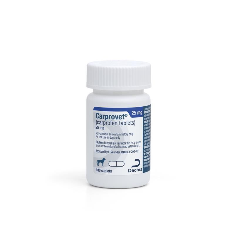 Carprovet (Carprofen) Caplets for Dogs 25 mg, 180 Ct.