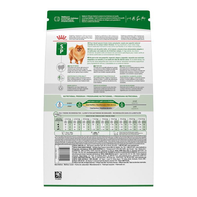 Royal Canin Size Health Nutrition Small Indoor Adult Dry Dog Food, 2.5 lb bag