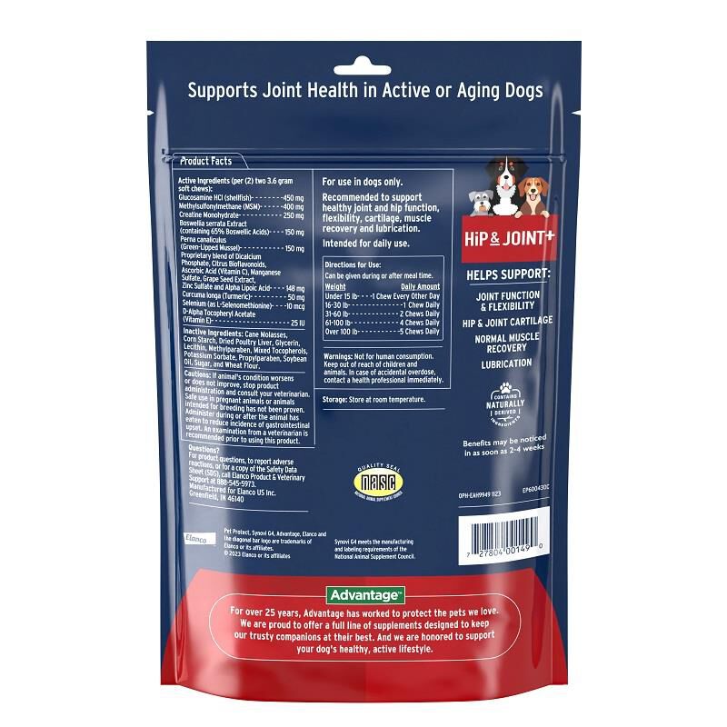 Pet Protect Hip & Joint + Synovi G4 Soft Chews for Dogs, 240 Ct.