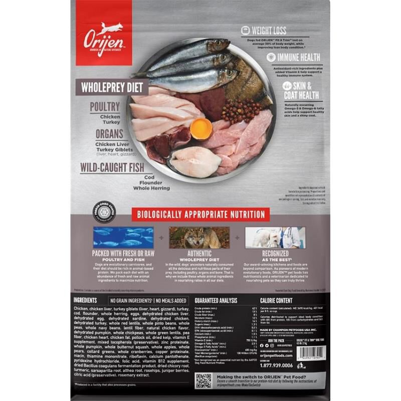Orijen fit & trim dry sales dog food