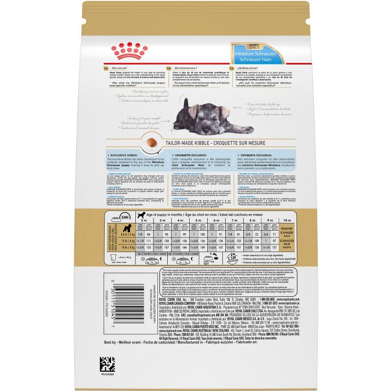 Royal Canin Breed Health Nutrition Miniature Schnauzer Puppy Dry Dog Food, 2.5 lb bag