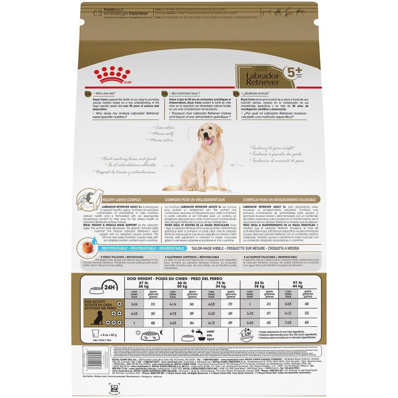 Royal Canin Breed Health Nutrition Labrador Retriever Adult 5+ Dry Dog Food, 28 lb bag