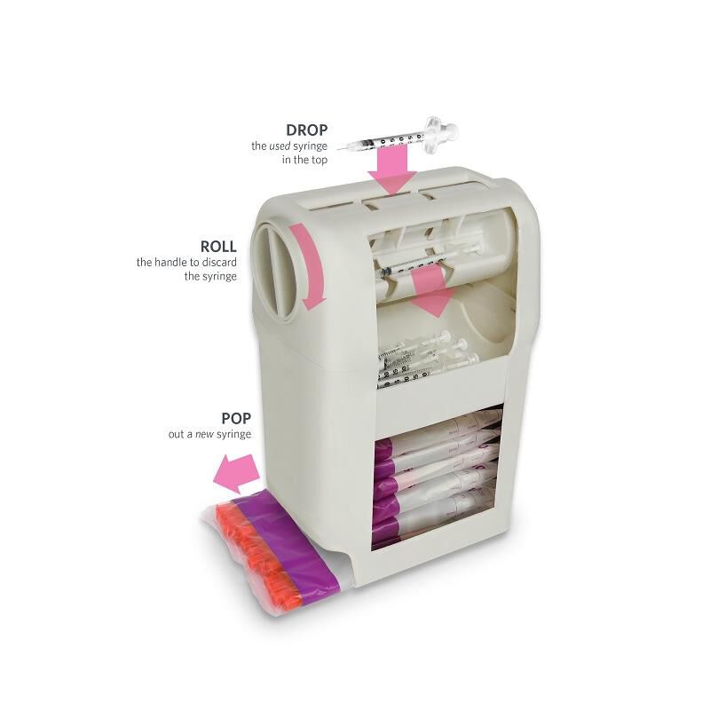 UltiCare VetRx U-100 UltiGuard Safe Pack Insulin Syringes, 0.3cc-29G x 12.7mm (0.5"), 100ct