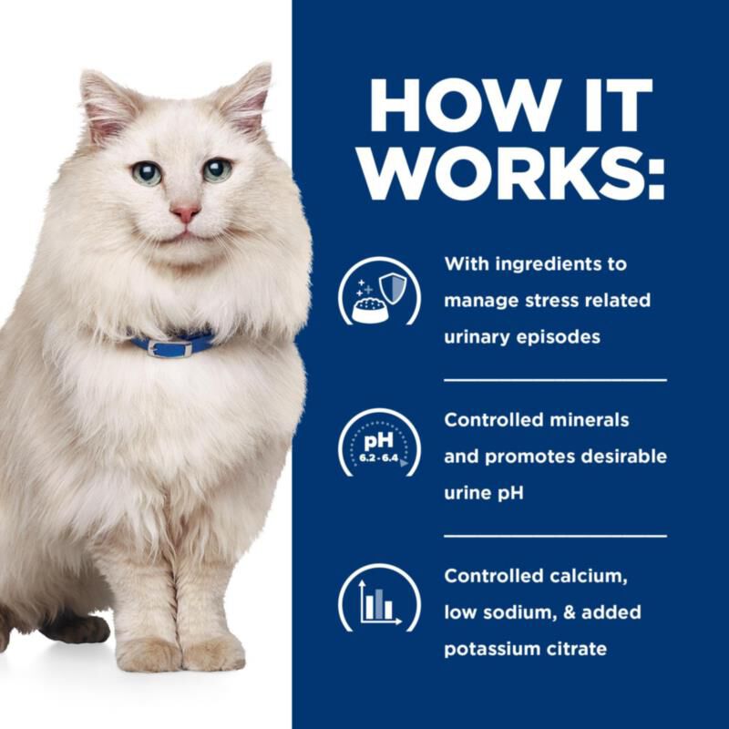 Hill's Prescription Diet c/d Multicare Stress Urinary Care with Chicken Dry Cat Food, 17.6 lbs