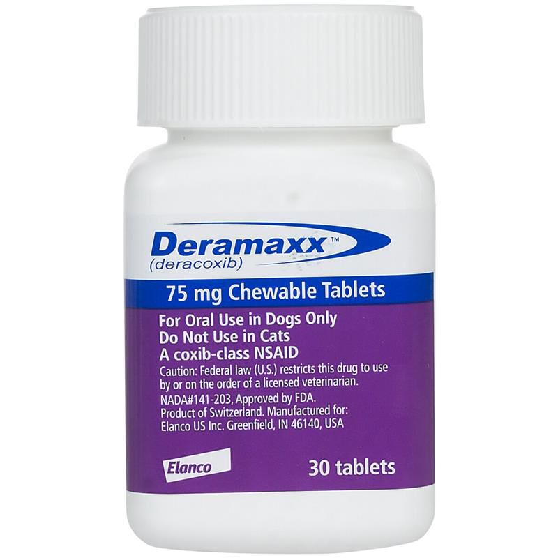 Deramaxx Chewable Tablets for Dogs 75 mg, 30 Ct.