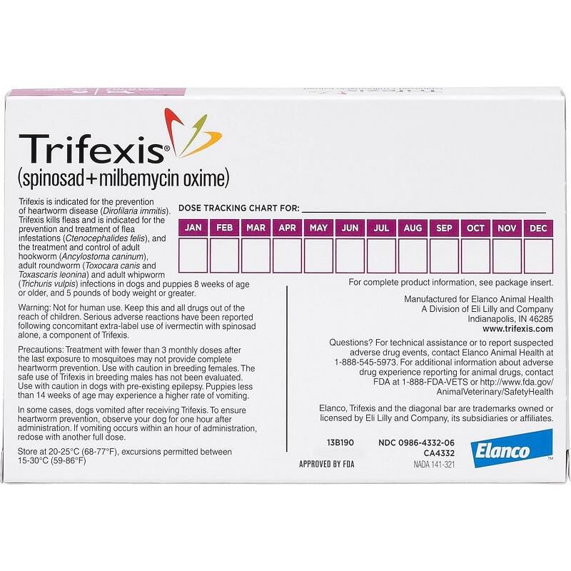 Trifexis dosage for sales dogs