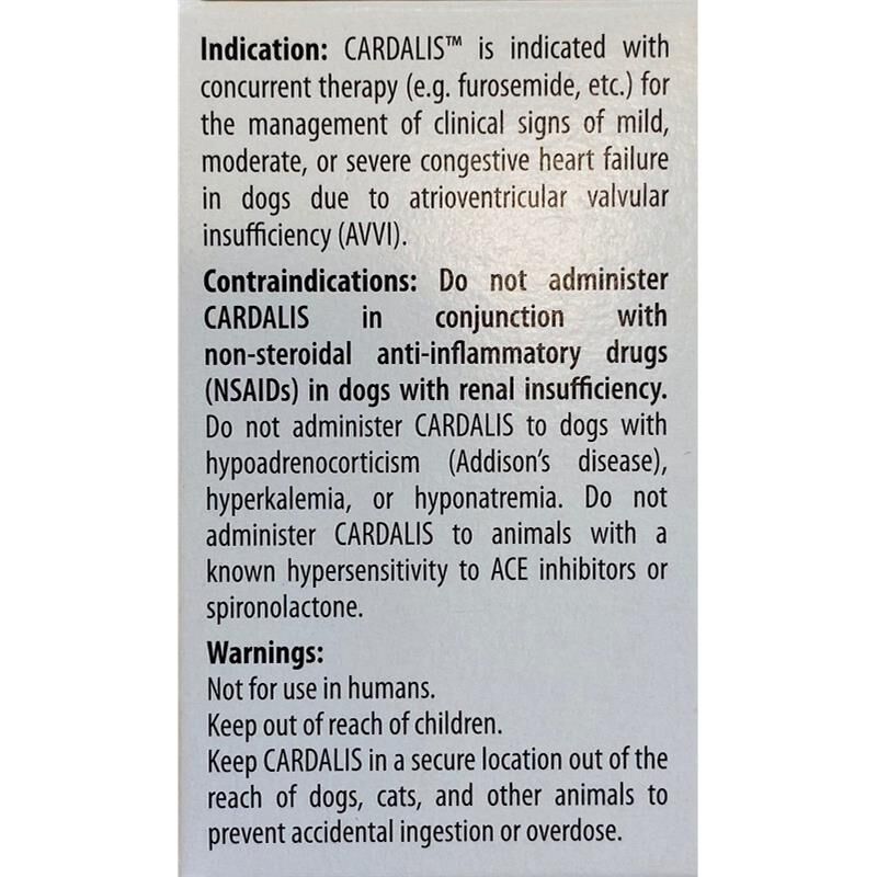 Cardalis Chewable Tablets for Dogs, 20 mg/2.5 mg, 30 Tablets