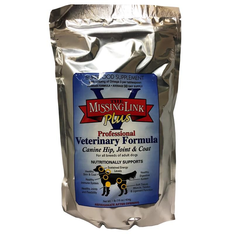 The Missing Link Plus Professional Veterinary Formula Canine Hip, Joint & Coat Supplement, 1 lb