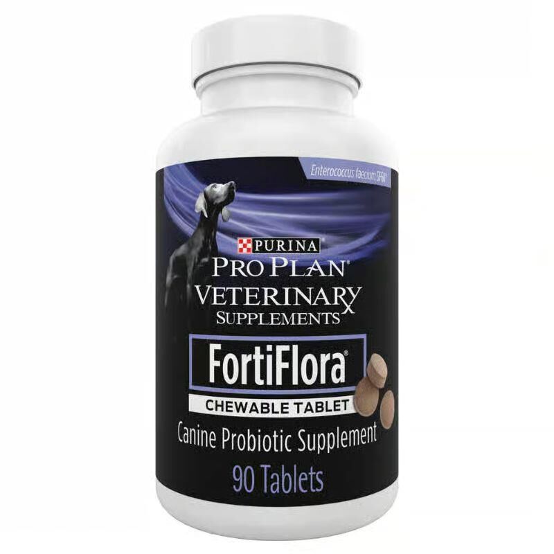 Purina Pro Plan Veterinary Supplements FortiFlora Chewable Tablets for Dogs, 90 Ct.
