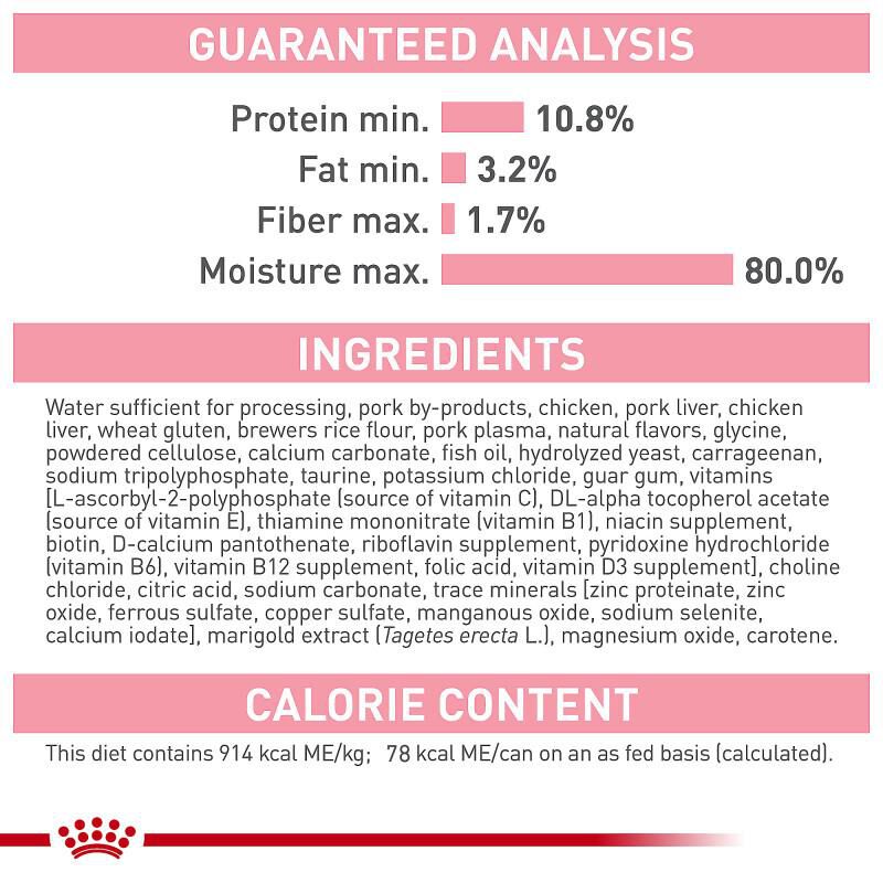 Royal Canin Feline Health Nutrition Kitten Loaf in Sauce Canned Cat Food, Case of 24